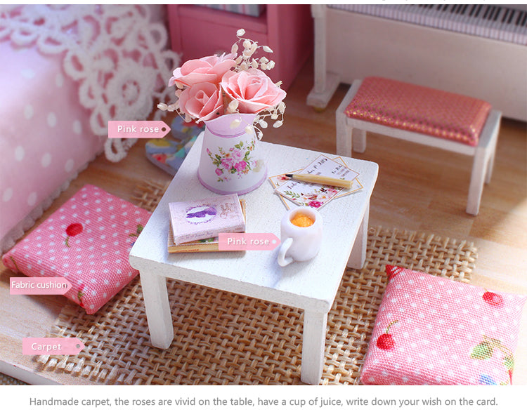 CuteRoom Sunshine Princess★Miniature Doll House Dollhouse★DIY Gift Wooden 3D