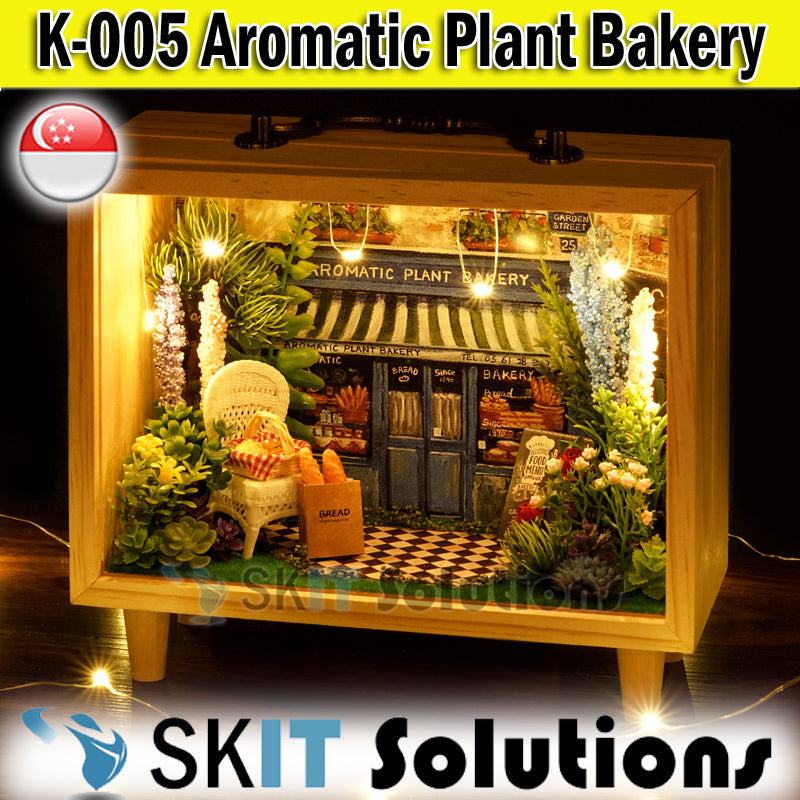 【CUTEROOM K-005/K-006/K-007】DIY Mini Doll House Models Miniature Figure Kit Scene Hand Made