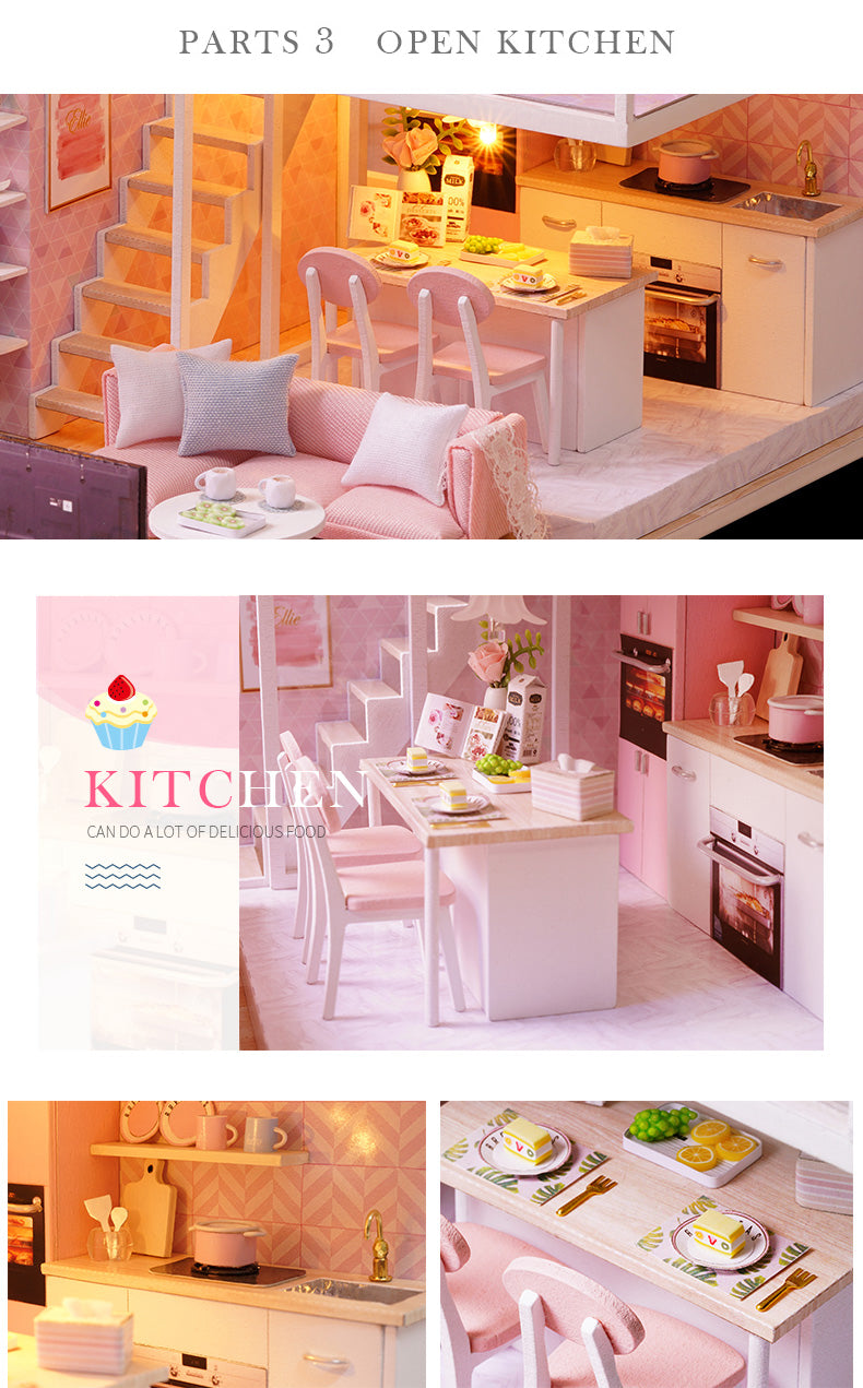 CuteRoom Tranquil Life★Miniature Doll House Dollhouse★DIY Gift Wooden Handmade