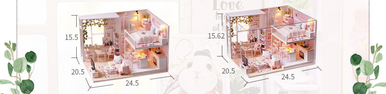 CuteRoom Tranquil Life★Miniature Doll House Dollhouse★DIY Gift Wooden Handmade