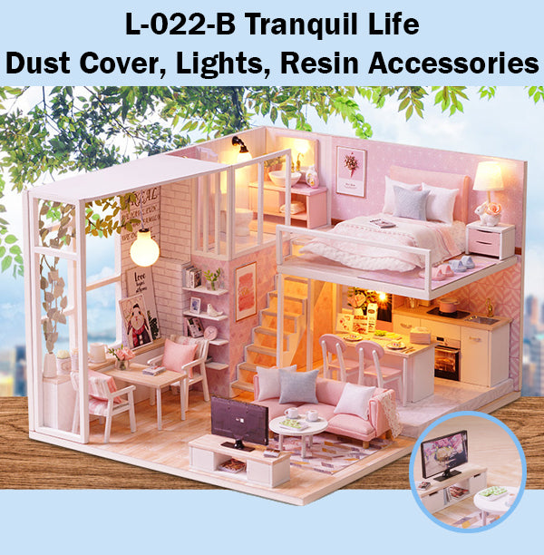 CuteRoom Tranquil Life★Miniature Doll House Dollhouse★DIY Gift Wooden Handmade