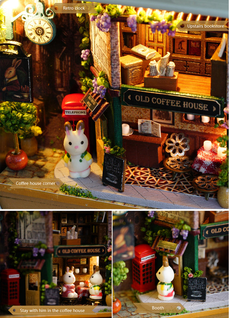CuteRoom In A Happy Corner★Miniature Doll House Dollhouse★DIY Gift Wooden 3D