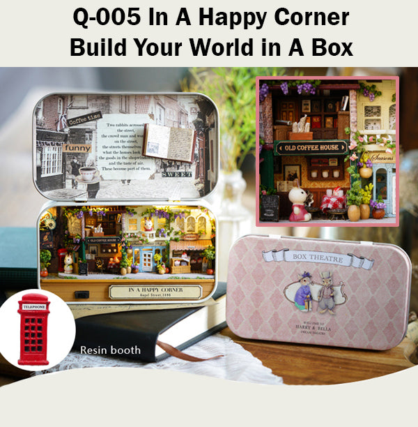 CuteRoom In A Happy Corner★Miniature Doll House Dollhouse★DIY Gift Wooden 3D