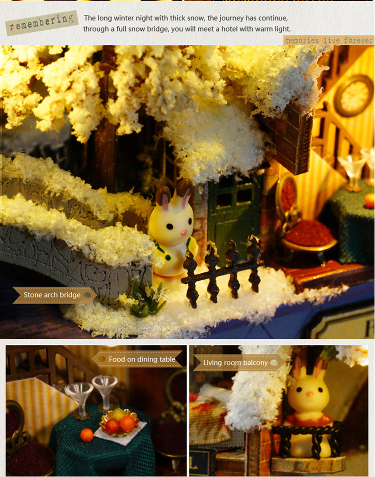 CuteRoom Roam Around in Winter★Miniature Doll House Dollhouse★DIY Gift Wooden 3D