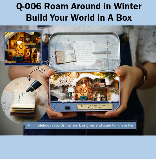 CuteRoom Roam Around in Winter★Miniature Doll House Dollhouse★DIY Gift Wooden 3D