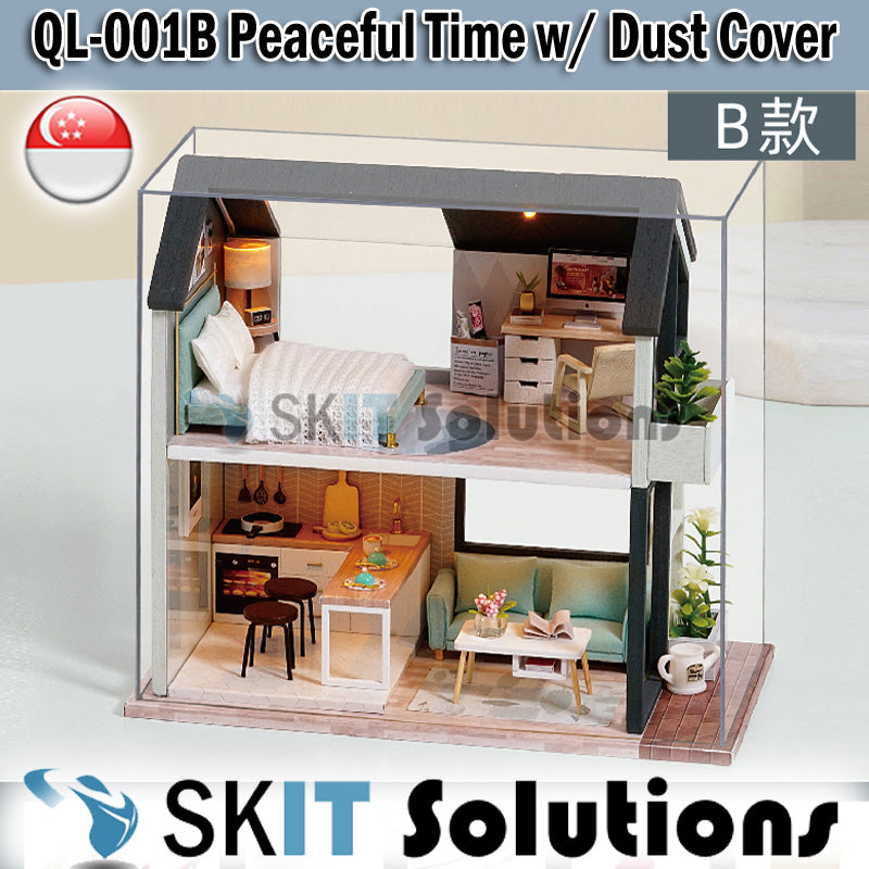 【CUTEROOM THE DORNIC APARTMENT】DIY Mini Doll House Model Miniature Figure Handcraft Dollhouse Cover