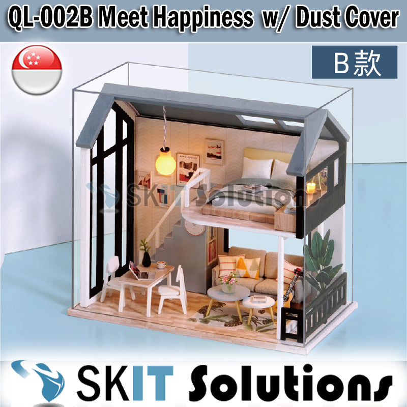 【CUTEROOM THE DORNIC APARTMENT】DIY Mini Doll House Model Miniature Figure Handcraft Dollhouse Cover