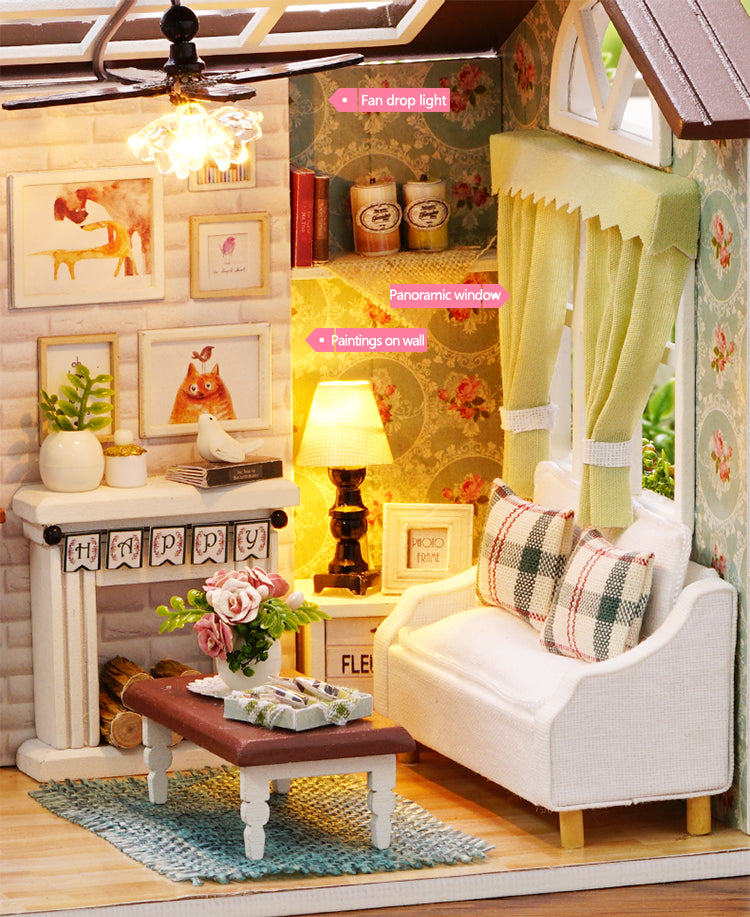 CuteRoom Happy Times★Miniature Doll House Dollhouse★DIY Gift Wooden Handmade 3D
