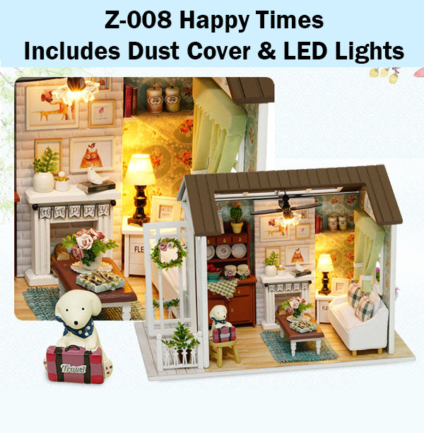 CuteRoom Happy Times★Miniature Doll House Dollhouse★DIY Gift Wooden Handmade 3D