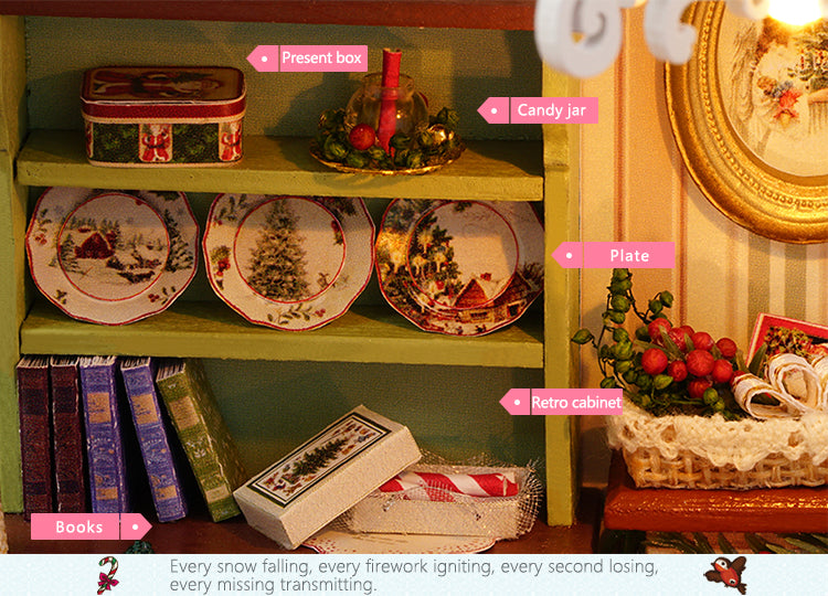 CuteRoom Holiday Times★Miniature Doll House Dollhouse★DIY Gift Wooden Handmade