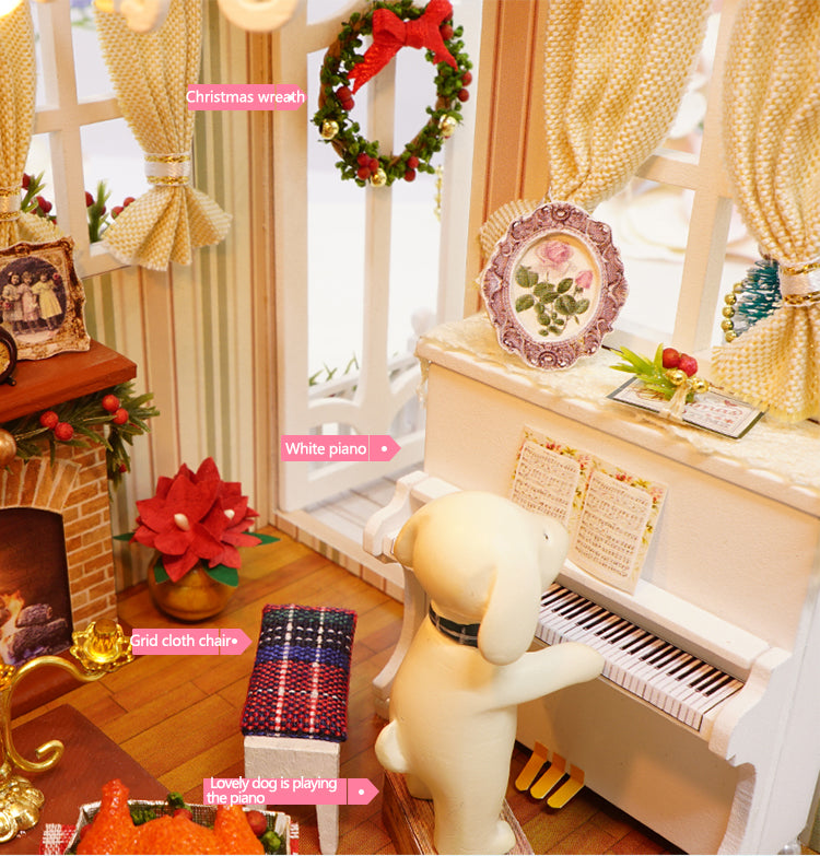 CuteRoom Holiday Times★Miniature Doll House Dollhouse★DIY Gift Wooden Handmade