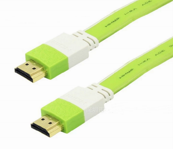 FLAT V1.4 HDMI Cable Wire 1.5M for Blue Ray DVD PS3 3D LED LCD HD TV Box HDTV