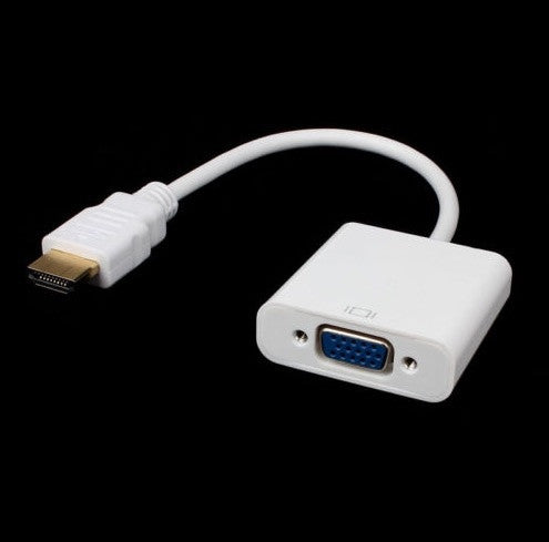 Compact Normal HDMI to VGA Adapter Sound Option Converter FHD 1080p Connector TV