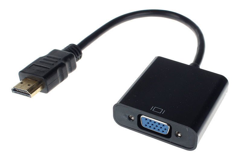 Compact Normal HDMI to VGA Adapter Sound Option Converter FHD 1080p Connector TV