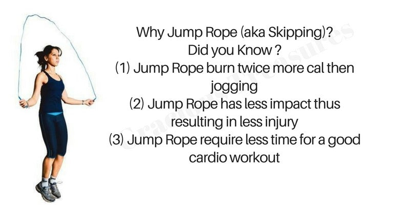 Digital Skipping Rope Calorie Counter and Easy Exercising Cardio Slim Workout