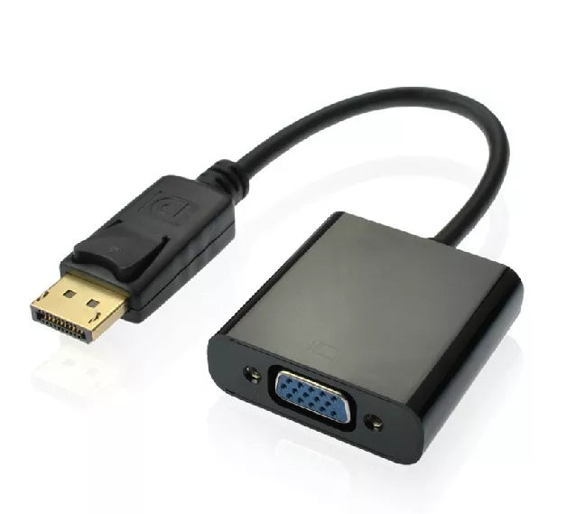 Displayport to VGA Adapter Converter TV Projector Screening PC Computer Laptop