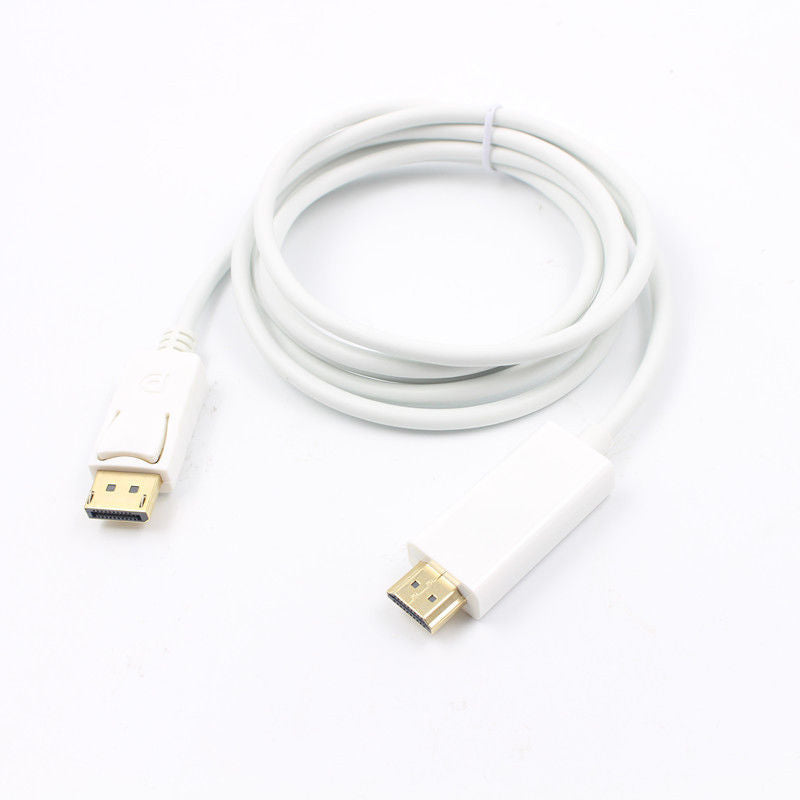 Displayport to HDMI Cable 1M 1.8M 3M 4.5M Meter Metre White Male to Male