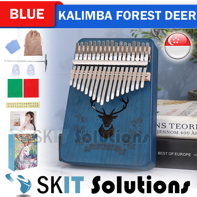 Kalimba 17 Key Thumb Piano African Mbira Acoustic Musical Instruments Kids Adult Beginner Music Gift