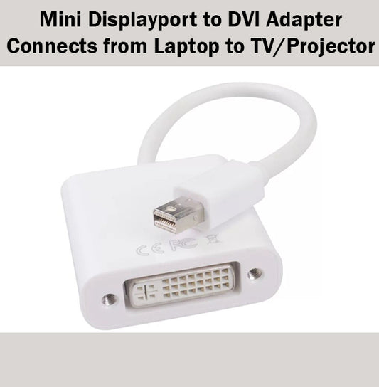 Mini Displayport to DVI Adapter Converter 1080P HD Video Apple Devices MacBook