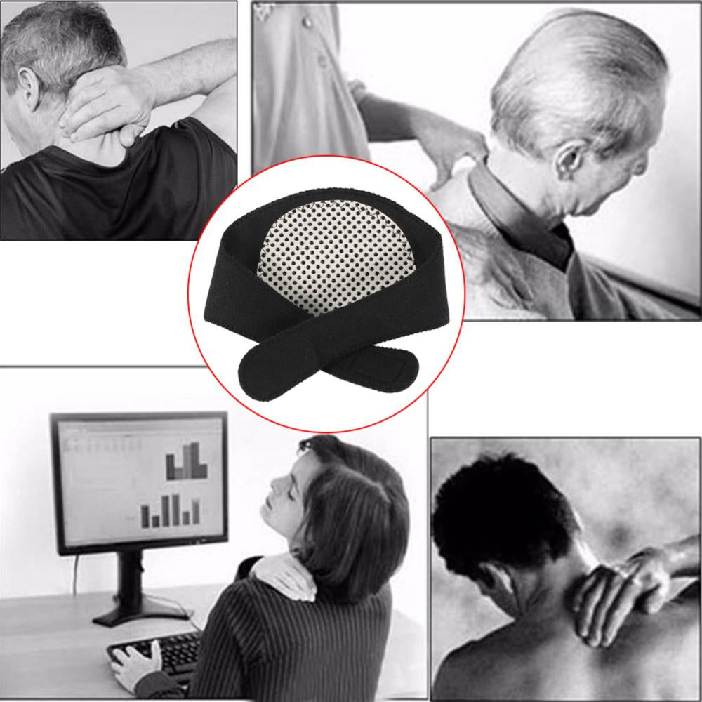 Tourmaline Self Heating Neck Guard Brace Pain Therapy Neck Massage Health Care