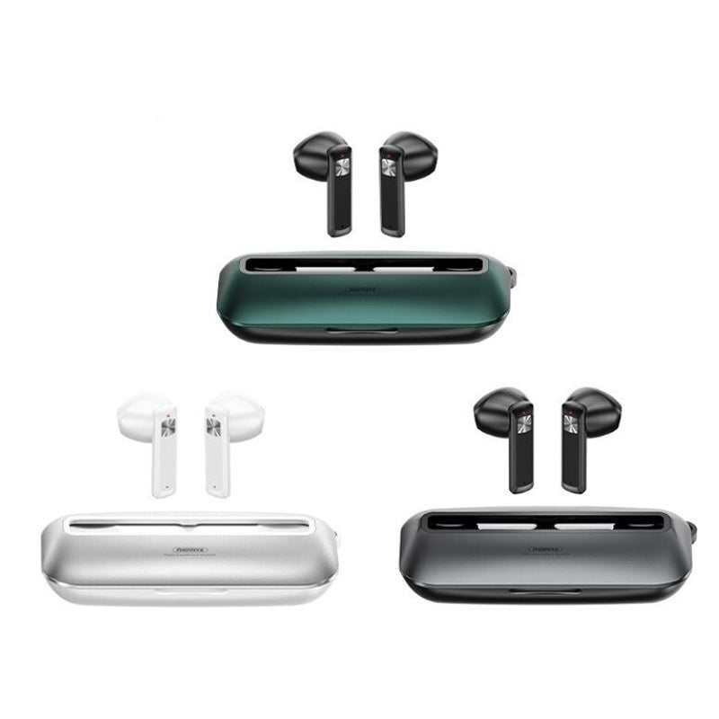 Remax TWS-28 True Wireless Earbuds Bluetooth Touch Ultrathin Metal Music Call Headset Earpiece Mic