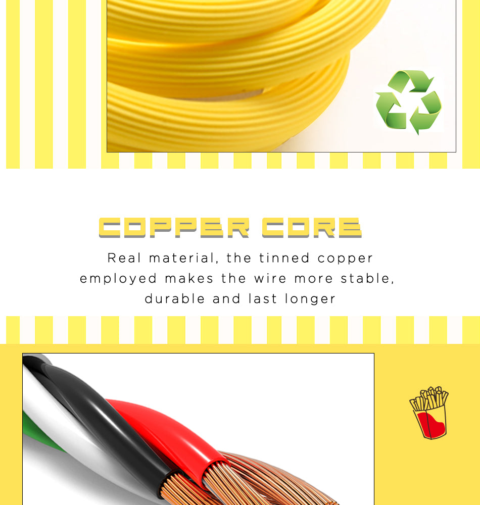 Remax Chips Data Cable RC-114 for Lightning / Micro / Type-C ★ 2.4A Fast Charge