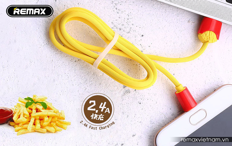 Remax Chips Data Cable RC-114 for Lightning / Micro / Type-C ★ 2.4A Fast Charge