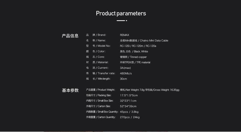 Remax Data Cable Fast Charging Mini iPhone Android Samsung Micro Lightning Type C RC-120i m a