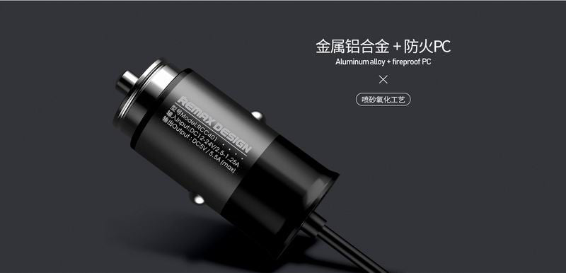 Remax Rhea Car Charger 4 USB Port Ports Vehicle Front Rear RCC401 Charging Charge