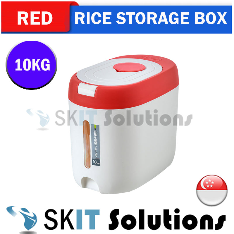 ★10KG Rice Storage Box Container★Kitchen Organiser Bucket Dry Food Goods Keeper Flour Beans Cereal★