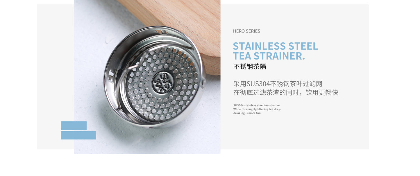 REMAX RT-CUP58 Hero Series Double-Layer Glass Cup 300ml with Heat Resistance