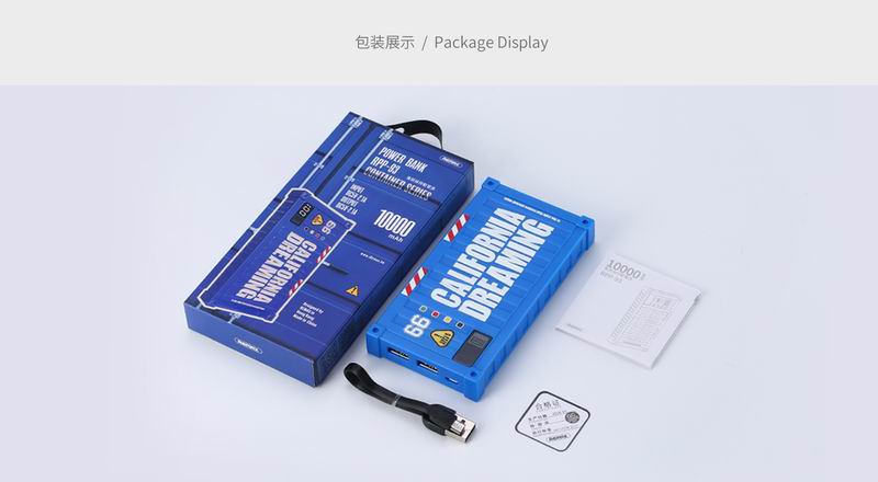 Remax RPP-93 Container Power Bank Powerbank 10000mAh Portable Charger Charging