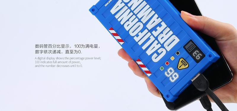 Remax RPP-93 Container Power Bank Powerbank 10000mAh Portable Charger Charging