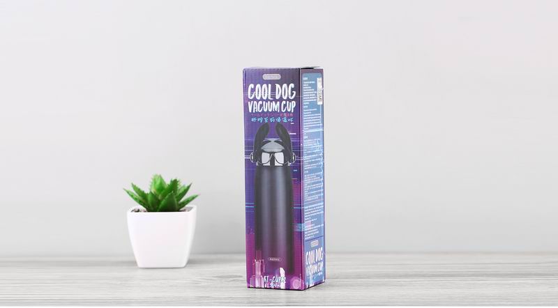 Remax RT-CUP62 Cool Dog Vacuum Cup Stainless Steel Tea Water Bottle Tumbler