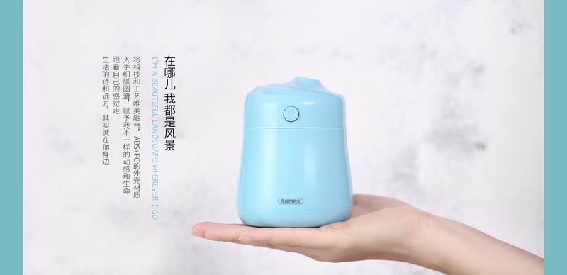 Remax RT-A210 Bean Mini Humidifier Air Purifier Diffuser Mist Spray No Radiation