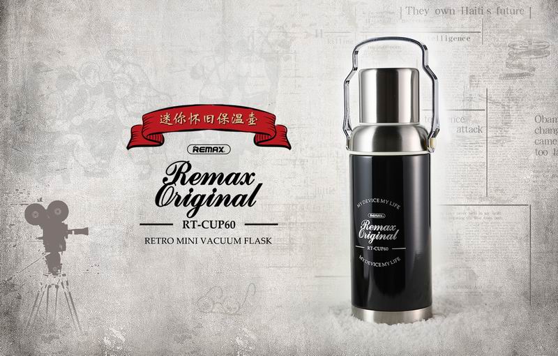 Remax RT-CUP60 Retro Mini Vacuum Flask Stainless Steel Water Bottle Tumbler Tea