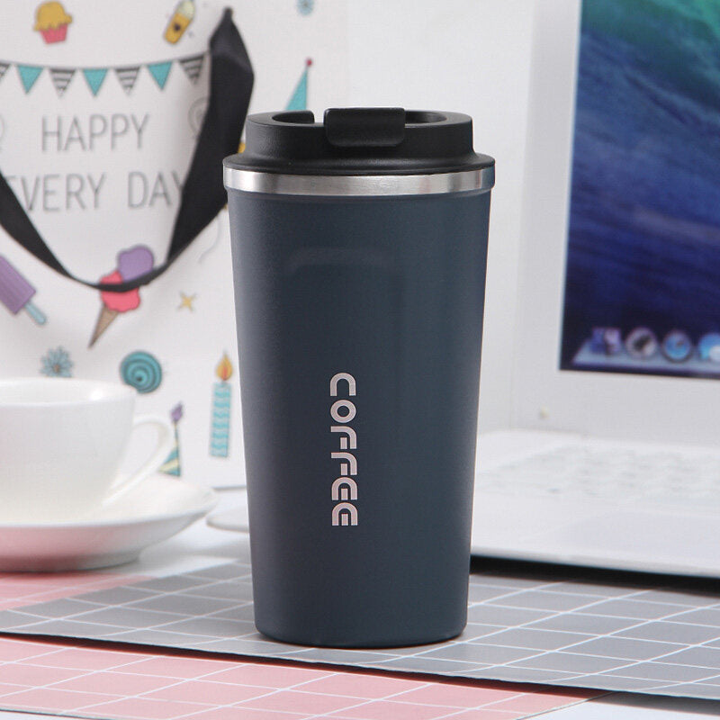 Stainless Steel Coffee Cup Mug Vacuum Insulated Thermal Tumbler Keep Warm Cold with Sealed Lid