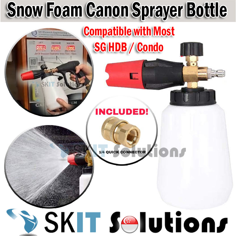 Pressure Washer Foam Cannon Durable 1000ml 1/4 Interface Foam Cannon High  Pressure Soap Foamer Foam