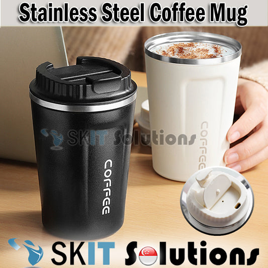 Stainless Steel Coffee Cup Mug Vacuum Insulated Thermal Tumbler Keep Warm Cold with Sealed Lid
