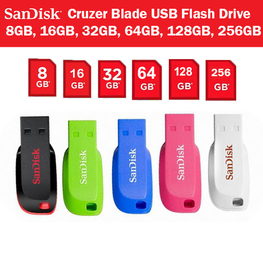 Original Sandisk Cruzer Blade 8GB / 16GB /32GB USB Flash Drive USB 2.0