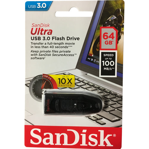 SanDisk Ultra USB 3.0 32GB 64GB 128GB 256GB Flash Drive USB Thumbdrive Pendrive