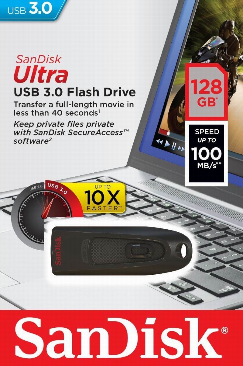 SanDisk Ultra USB 3.0 32GB 64GB 128GB 256GB Flash Drive USB Thumbdrive Pendrive