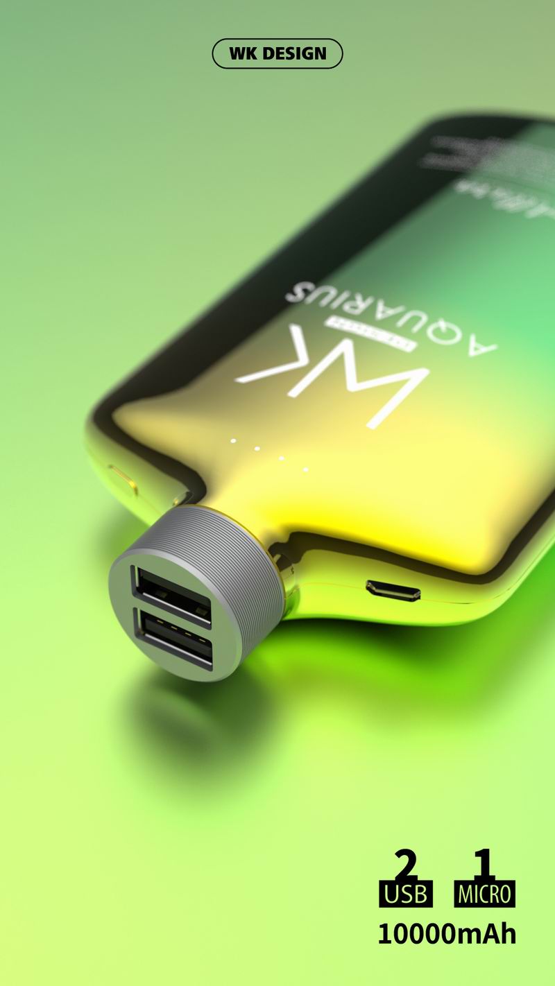 WK Design WP-041 10000mAh Aquarius Series Power Bank Powerbank Portable Charger