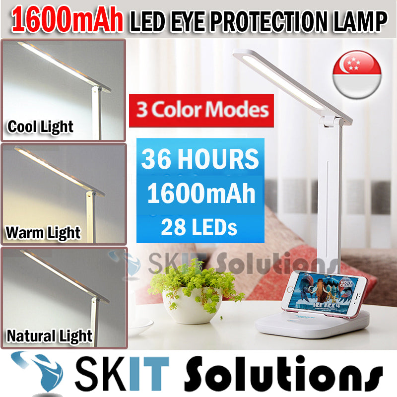 Adjustable LED Table Lamp Eye Care Protection Shield Light Dimmable Bedside Desk Study Work Reading