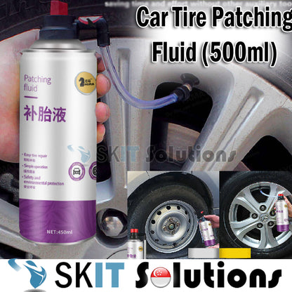 500ml Pneumatic Tyre Filing Patching Fluid Tire Sealer Inflator Spray Repair Puncture Sealant Kit