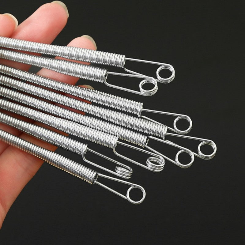 Bendable Spring Rope Threading Tool Bendable Spring Drawstring Needle Threader Multipurpose Quick Rope Thr ...