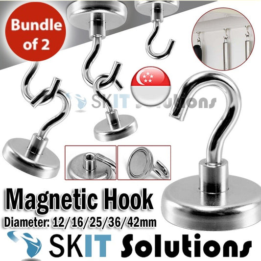 2pc Strong Magnetic Hooks Magnet Holder Wall Hanging Hanger Magnetic Organizer Organiser Hook Home Kitchen Metal Surface