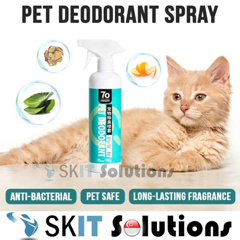 500ML Pet Deodorant Spray Eliminate Odor Anti Bacteria Harmless Lick Aroma Odour Remover Deodorizing