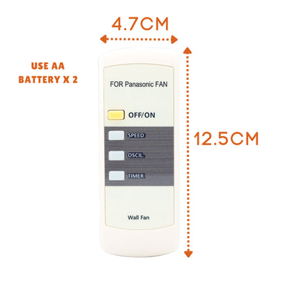 Replacement Remote Control for Panasonic KDK Wall Fan Ceiling Fan Living Fan OEM Wireless Controller