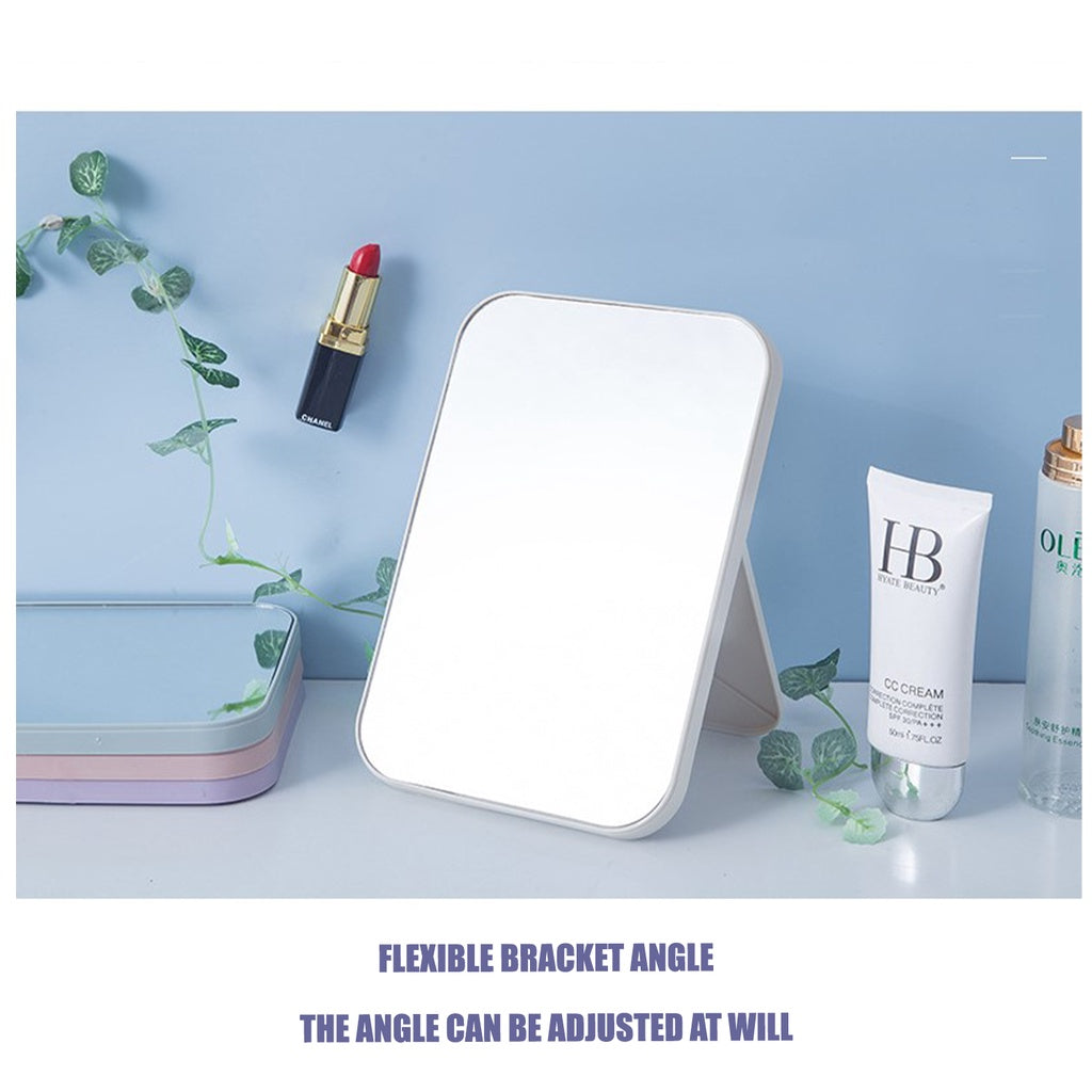 Foldable Desktop Makeup Mirror Portable Student Stand Cosmetic Light Weight Vanity Accessories